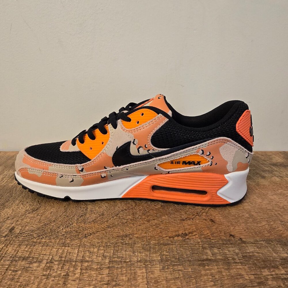 Nike Air Max 90 PRM Orange Camo Pack Men’s 13 NWOB - Picture 3 of 13